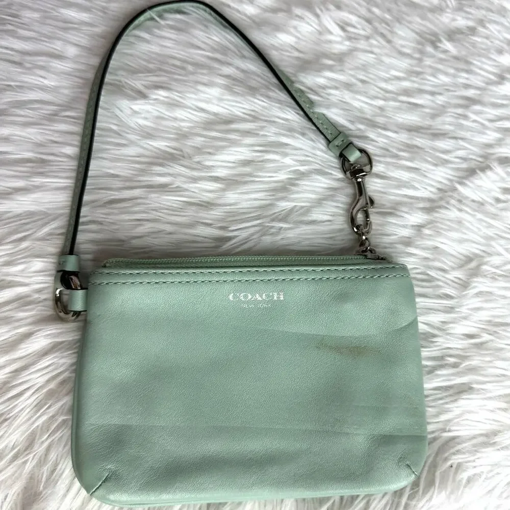 COACH Aqua Wristlet